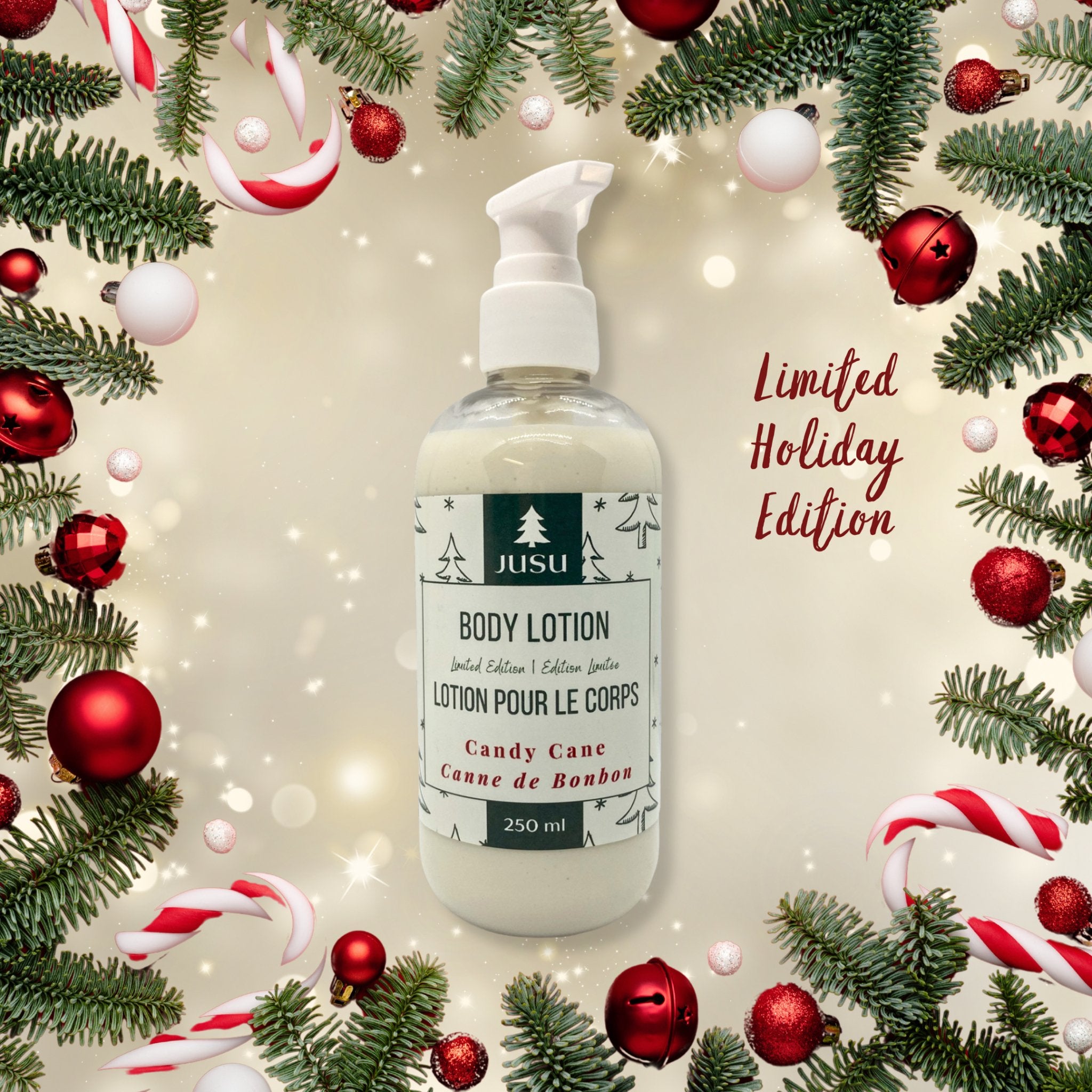 Candy Cane Body Lotion (Limited Edition) - JUSU Wellness